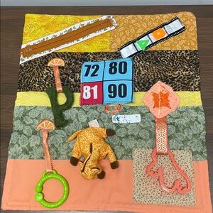 Fidget Quilt Blanket Alzheimer's Autism Sensory Colorful